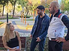 Christen Courtney In 3 On 1 DP Gagging Deepthroat Ass To Mouth Rough Sex Cum In Mouth!