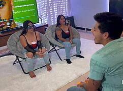 swinger couples sharing their first real partner swap in a group casting interview