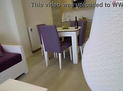 The stepson and stepmom chat casually after the lively party