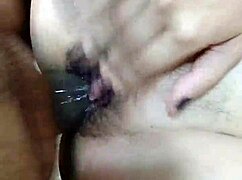 Married woman meets lover outdoors while husband works