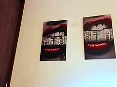 tattooed babe going crazy on webcam