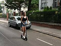 Rampant Ria Sunn enjoys a DP threesome after scooter accident 😏