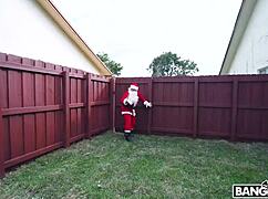 bangbros - christmas comes early for kylie quinn fucked by boyfriend in santa costume