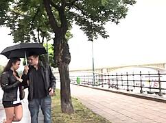 mira cuckold invites another man to satisfy her unsatisfied shaved pussy while husband watches