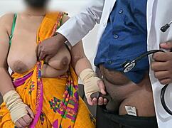 Doctor Conducts Thorough Examination of Telugu Aunty's Breasts