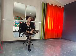 Ballerina Spanked in Fishnets Then Face Fucked by Teacher