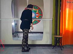 Ballerina Spanked in Fishnets Then Face Fucked by Teacher