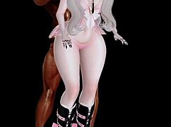 I watch that big black cock stretch her tight teen pussy