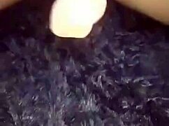 latina plays with dildo in bedroom homemade fun