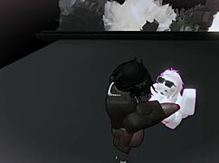 Stroke your cock watching me jerk huge verga monster big black cock right in front of puta infiel cumshot facial prostitute masturbation