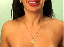 hey check eduarda grazel's curvy latina body getting oiled up for a steamy backstage massage facial finish