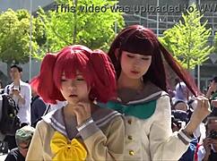 i love doing love live sunshine cosplay its so fun and cute