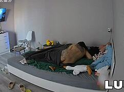 Emily and damon tense amateur bedroom reality flashing tits