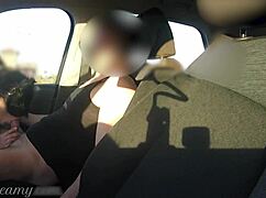 stranger spies wife slurping stranger cock in school parking car
