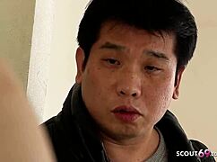 Auntie And Wife Spit-Roast Old Guy's Cock On Beach