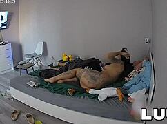 Emily and damon tense amateur bedroom reality flashing tits