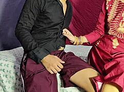 Desi indian wife bends for brutal first-time anal pounding and cum