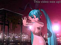 wanna see hatsune miku nude mod in full bunny costume with big tits and ass?