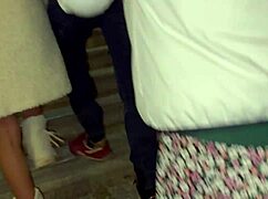 two petite brunettes bend over begging for creampie doggystyle in homemade pov