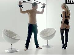 two hotties nataly and casdey can't resist seducing this big dick stud for steamy threeway action