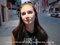 Street Flyer Girl Accepts Cash for Bent-Over Blowjob Deepthroat Doggystyle Pounding