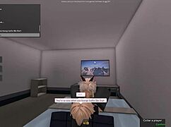yo blonde roblox cat girl goes wild fucking blondie's huge cock nonstop