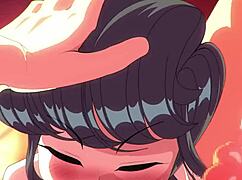Komi San Craves Monster Cock Swallow?