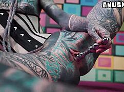 skinny goth teen's first time anal finger ass to mouth deepthroat big cock doggystyle squirt on cam