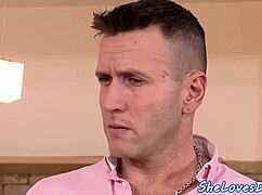 how passionate can double penetration get for this european slut? ass fucked cum swallowed group style.