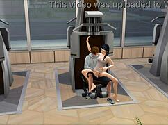sims' gym fuck ignites overwhelming lust and desire