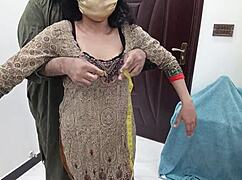 PAKISTANI BEAUTY GETS FITTED AT TAILOR SHOP