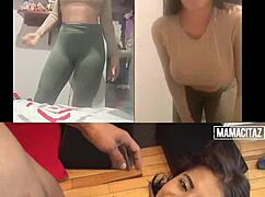 big cock slams cute colombiana nicole medallo BENT OVER doggystyle ends with FACIAL cumshot
