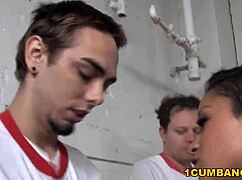 ebony skin diamond gags deep on white cocks for facials