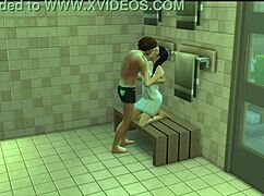 sims' gym fuck ignites overwhelming lust and desire