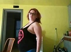 imagine horny milf squirting cum all over her big tits and ass after rough fuck