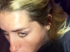 homemade blonde slut deepthroats black cock bent over before facial cumshot doggystyle