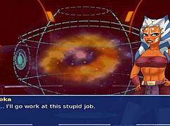 Star Wars BDSM Game Maledom Masters Train Orange Slut Boobs and Whore Tits