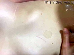 Cum Covered Babe Takes Double Anal Creampie from Friends
