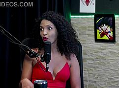 swingers party turns wild with mia luz's sheer red tease