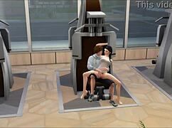 sims' gym fuck ignites overwhelming lust and desire