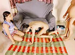 uttaran20's ffm threesome has petite teen squirting on cock 😘