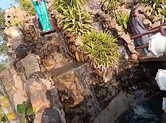 fucked friend's wife first time park doggystyle riding