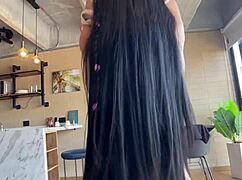 so this busty colombian brunette model grabs big cock for rough pov riding doggy missionary then sloppy cum in mouth