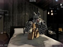 pounding cute follower's ass doggystyle in cow costume! part 2