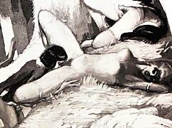 wanna see vintage hairy beaver erotic art close up