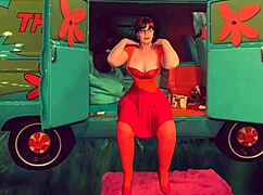 granny velma dinkleys mystery cosplay turns into deep creampie pounding