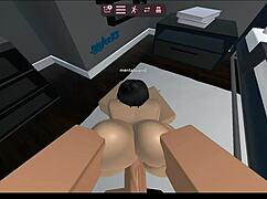 my horny roblox condo bot bends over for intense doggystyle pounding