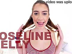 Joseline Kelly Cute All Natural 19 Yo Petite Takes Huge Monster Cock Pov Blowjob Cum Swallow