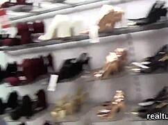 flawless teen stripped in hypermarket store for hardcore pov pounding