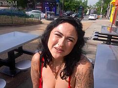 josie jaxxon sneaks off on atlanta trip cheating with gibby the clown's big black cock doggystyle